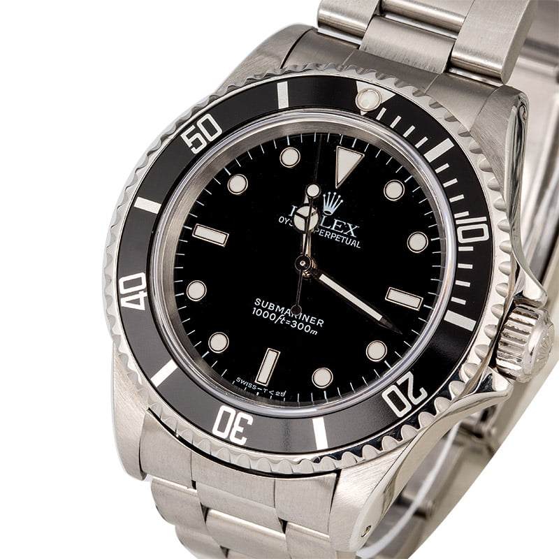 Used Rolex No Date Submariner Ref 14060