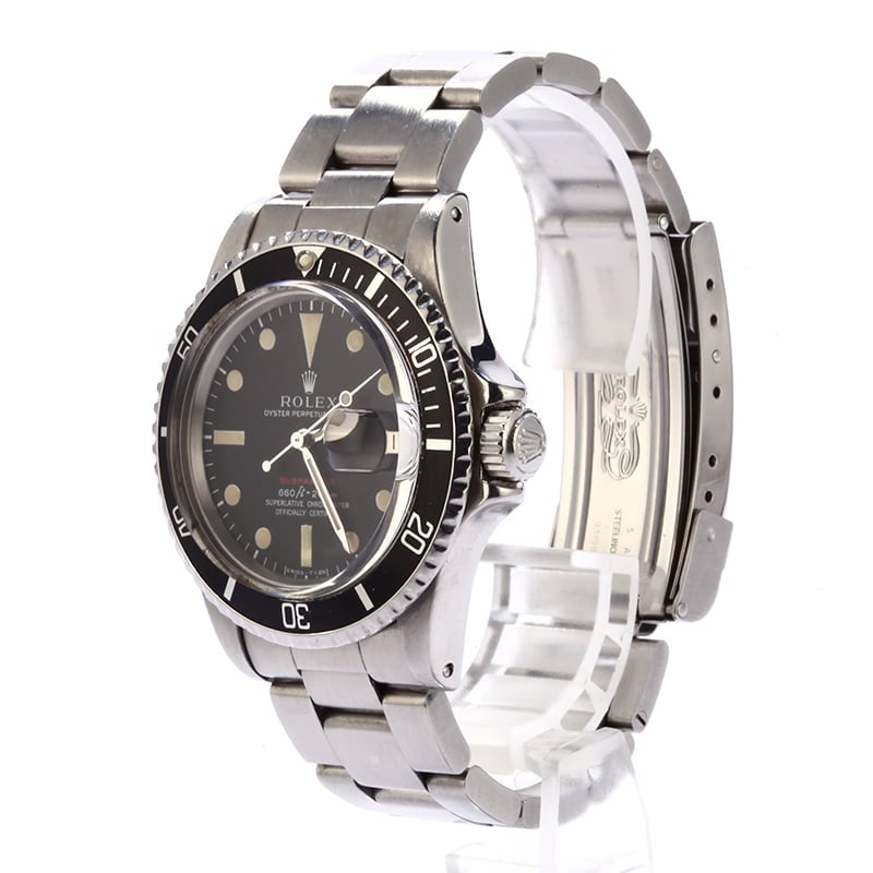 Vintage 1971 Rolex Red Submariner 1680 Mark 4 Dial