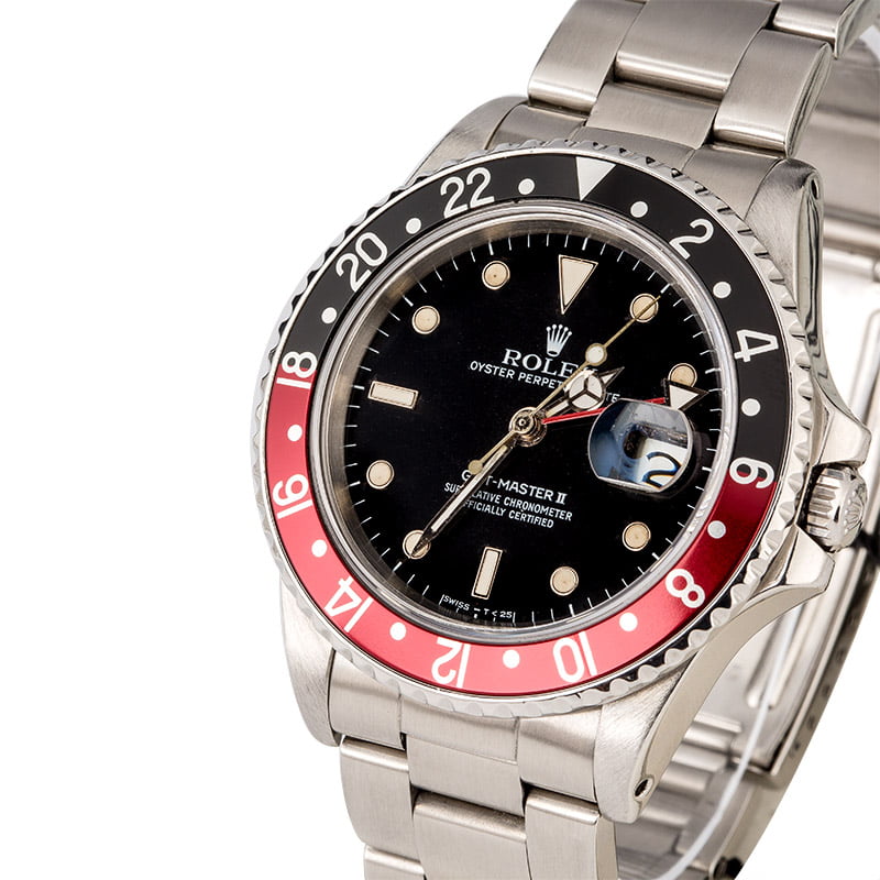 Men's Rolex GMT-Master II Ref 16760 'Fat Lady Coke'