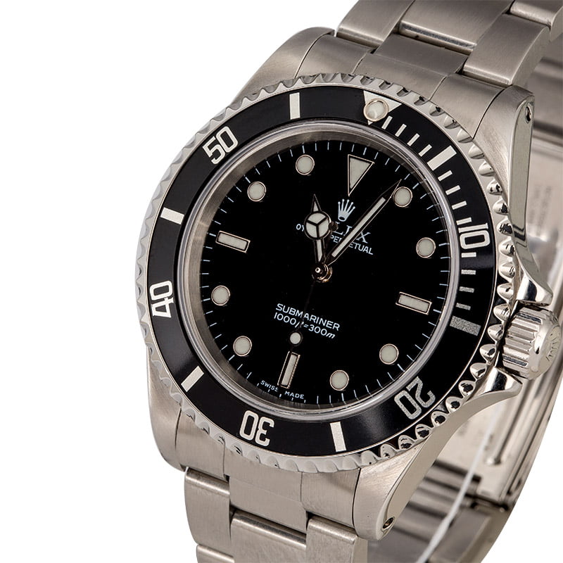 Rolex No Date Submariner Ref 14060