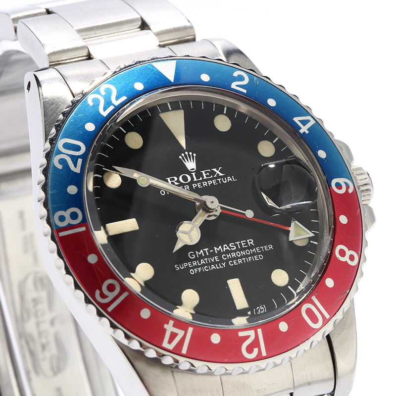 Vintage Rolex GMT-Master 1675 Mark IV Dial