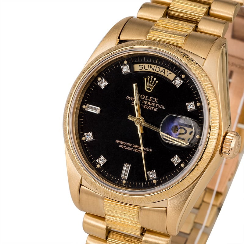 Used Rolex Day-Date 18078 Diamond Dial Barked President