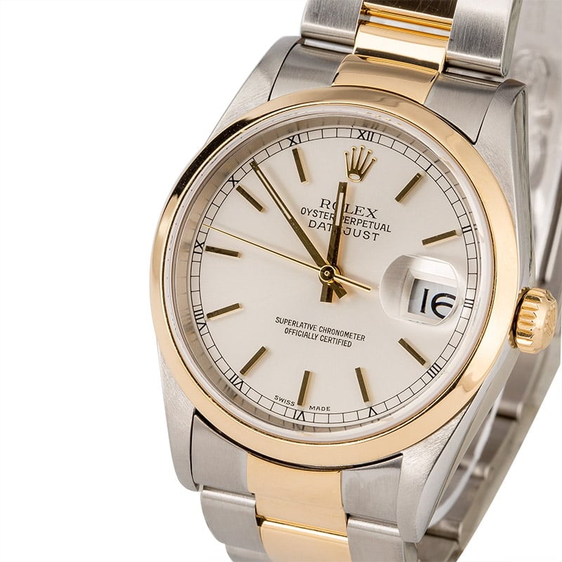 PreOwned Rolex Datejust 16203 Two Tone Oyster