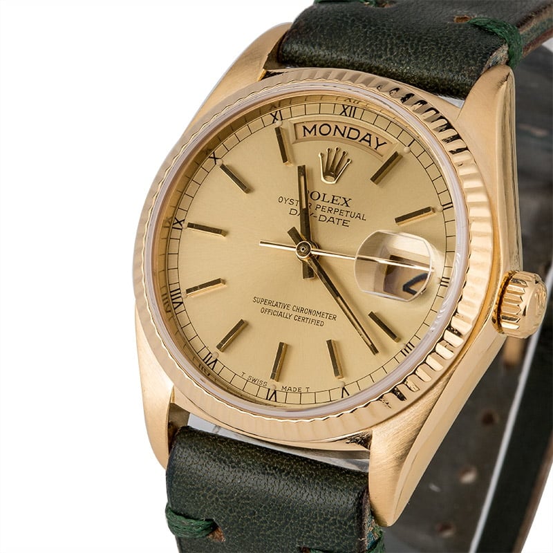 Used Rolex Day-Date 18038 Fluted Bezel