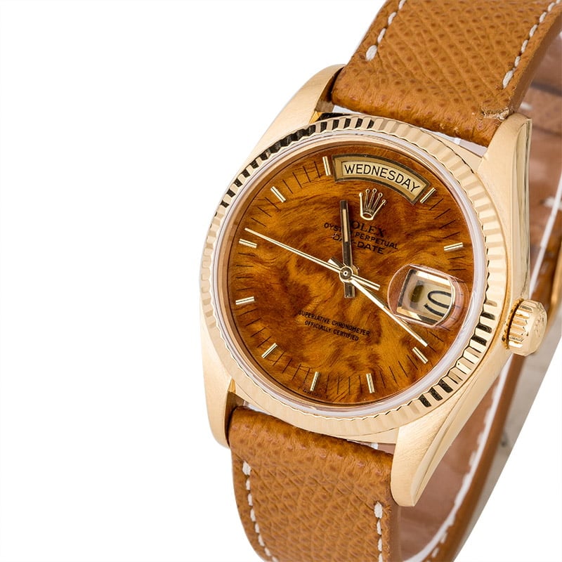 Rolex Day-Date 18038 Exotic Wood Dial