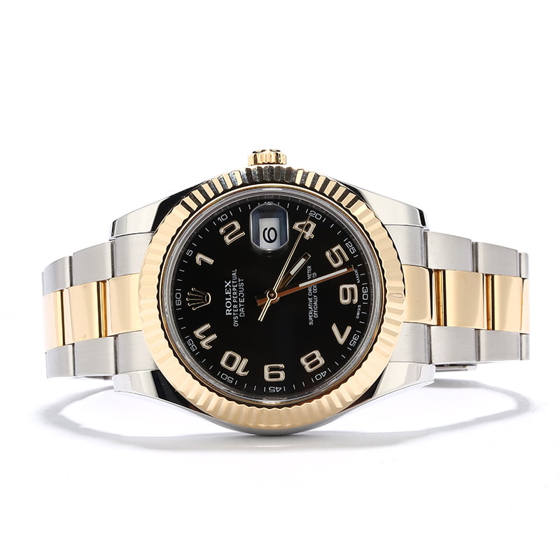 Used Rolex Datejust 116333 Black Arabic Dial T