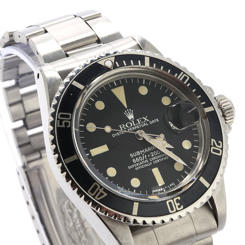 Vintage 1975 Rolex Submariner 1680 Faded Bezel