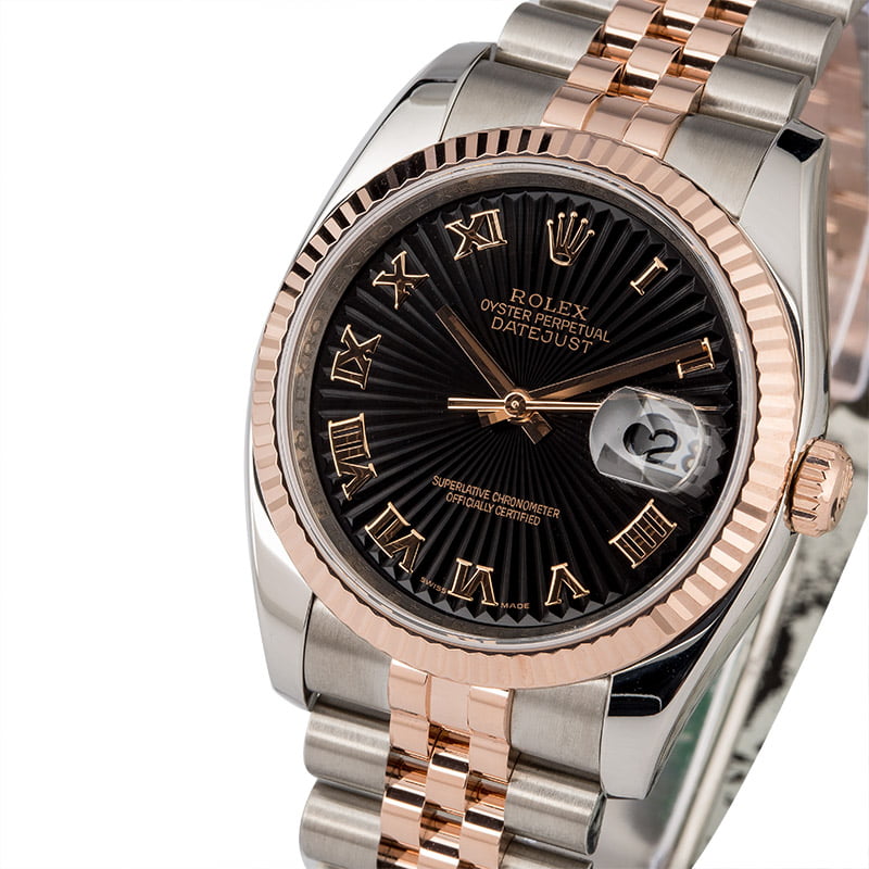 Rolex Datejust 116231 Black Sunburst Dial