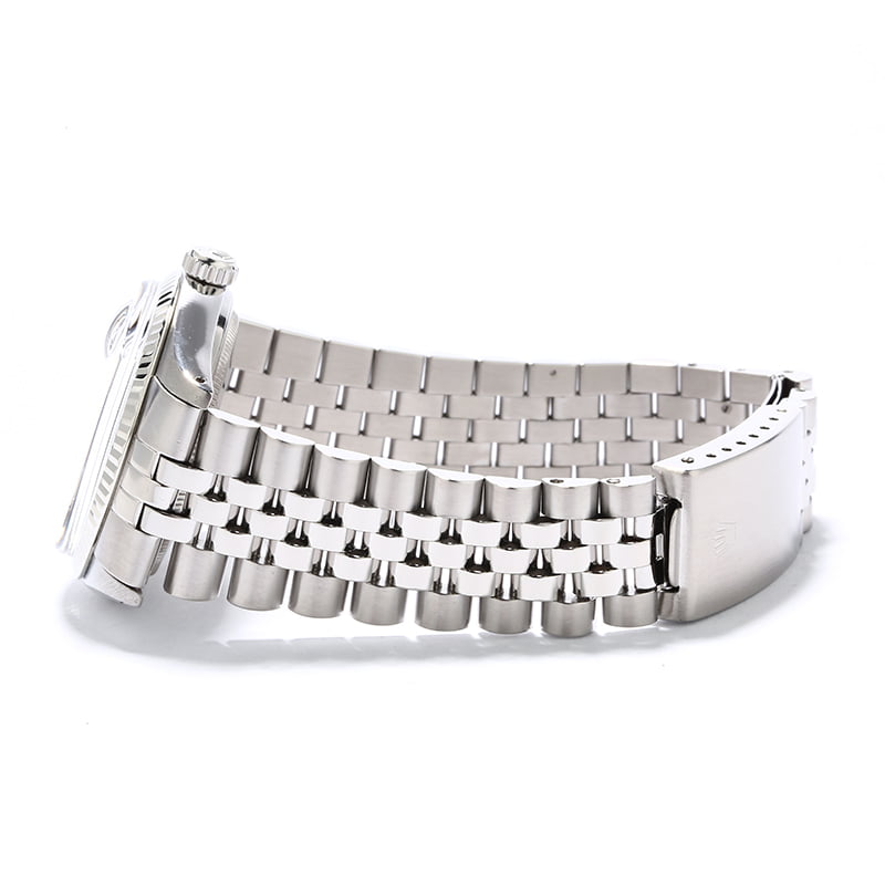 Rolex Datejust 16014 Black Index Dial Jubilee Band