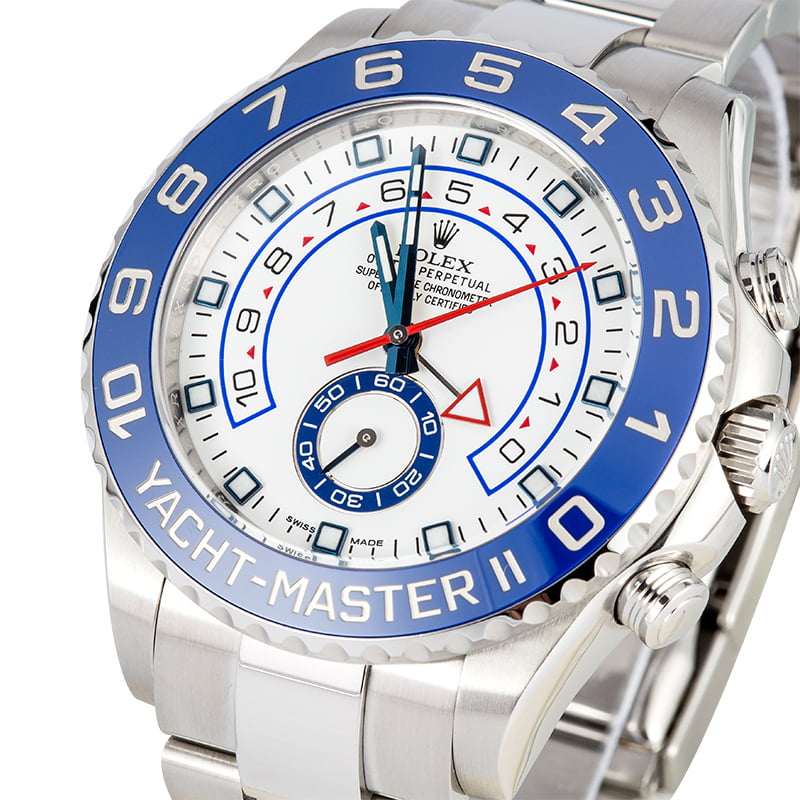 PreOwned Rolex Yacht-Master II 116680 Blue Cerachrom Bezel