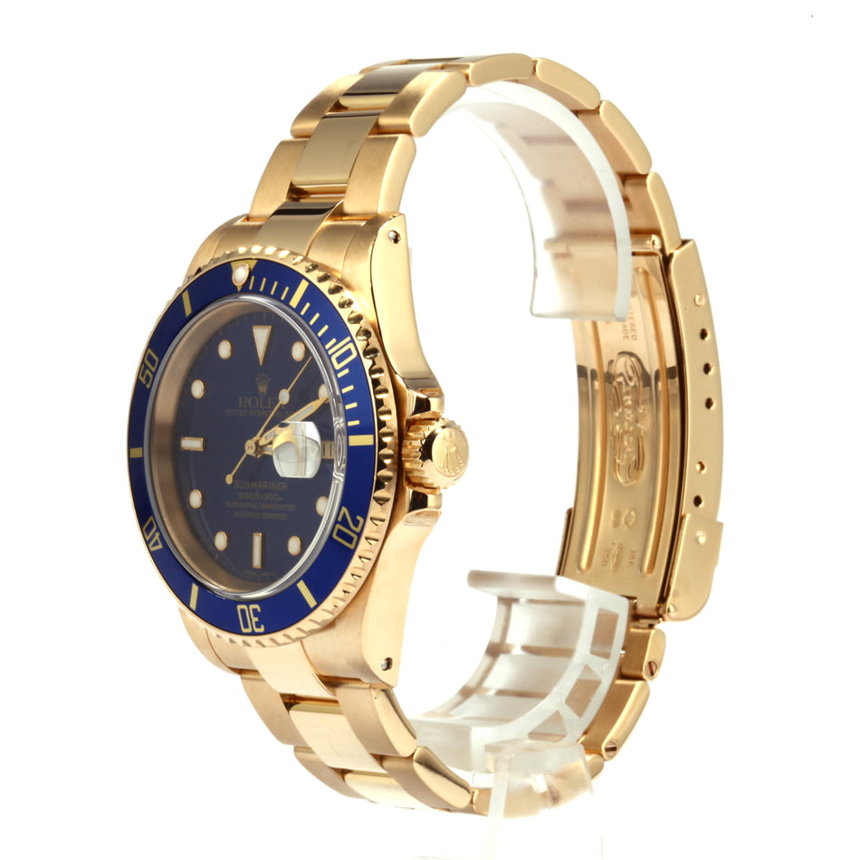 Pre-Owned Rolex Submariner 16618 - 18k Yellow Gold T