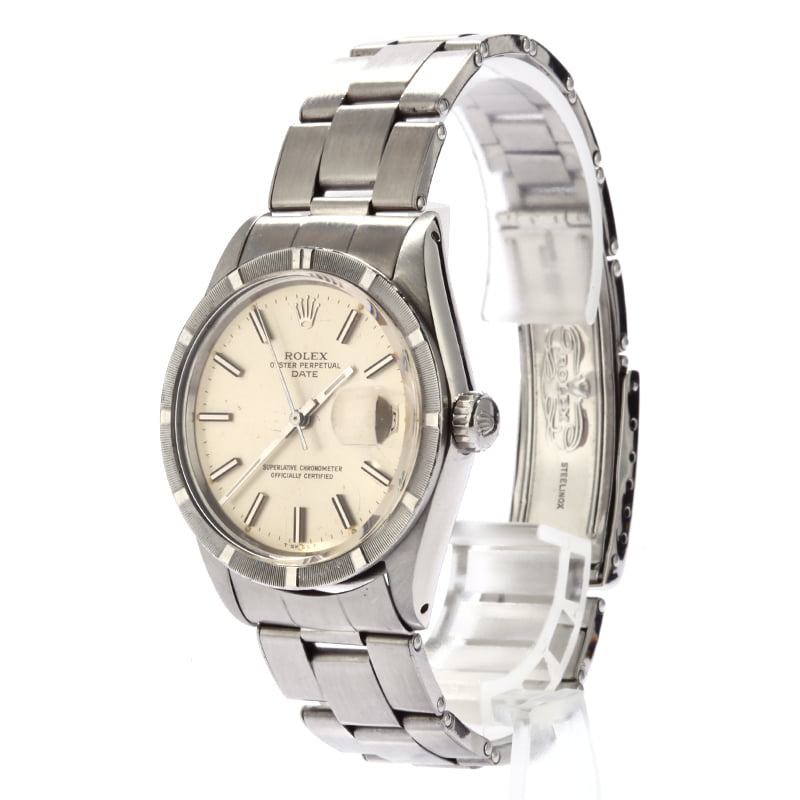 Used Rolex Date 1501 Stainless Steel Oyster Rivet