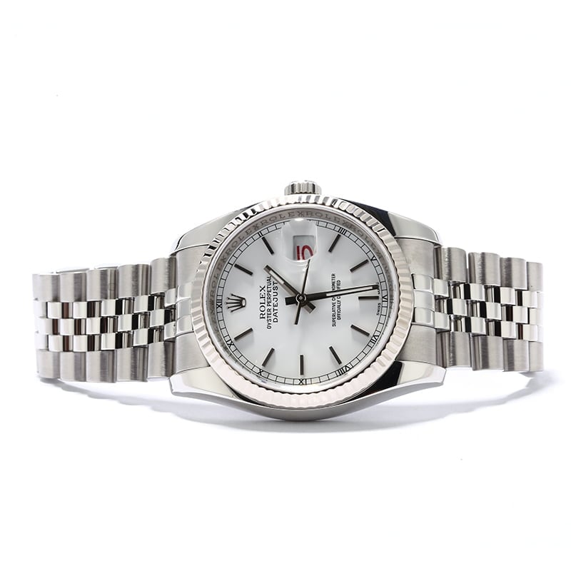 Used Rolex Datejust 116234 Steel and White Gold