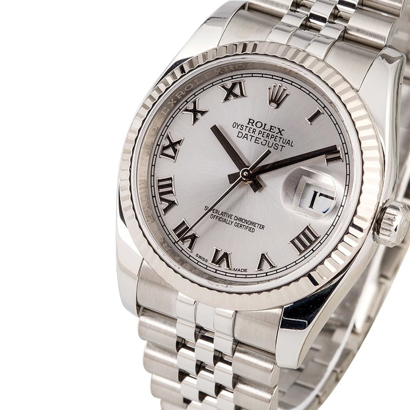 Used Rolex Datejust 116234 Stainless Steel and White Gold