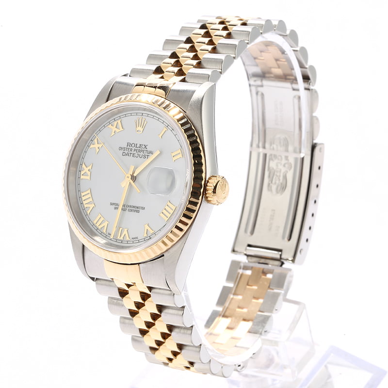 Pre Owned Rolex Datejust White 16233