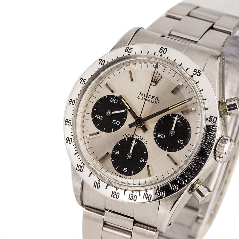 Vintage 1969 Rolex Daytona 6239 Silver Dial