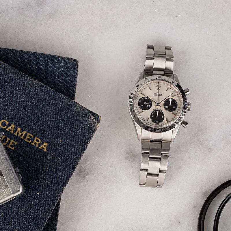 Vintage 1969 Rolex Daytona 6239 Silver Dial