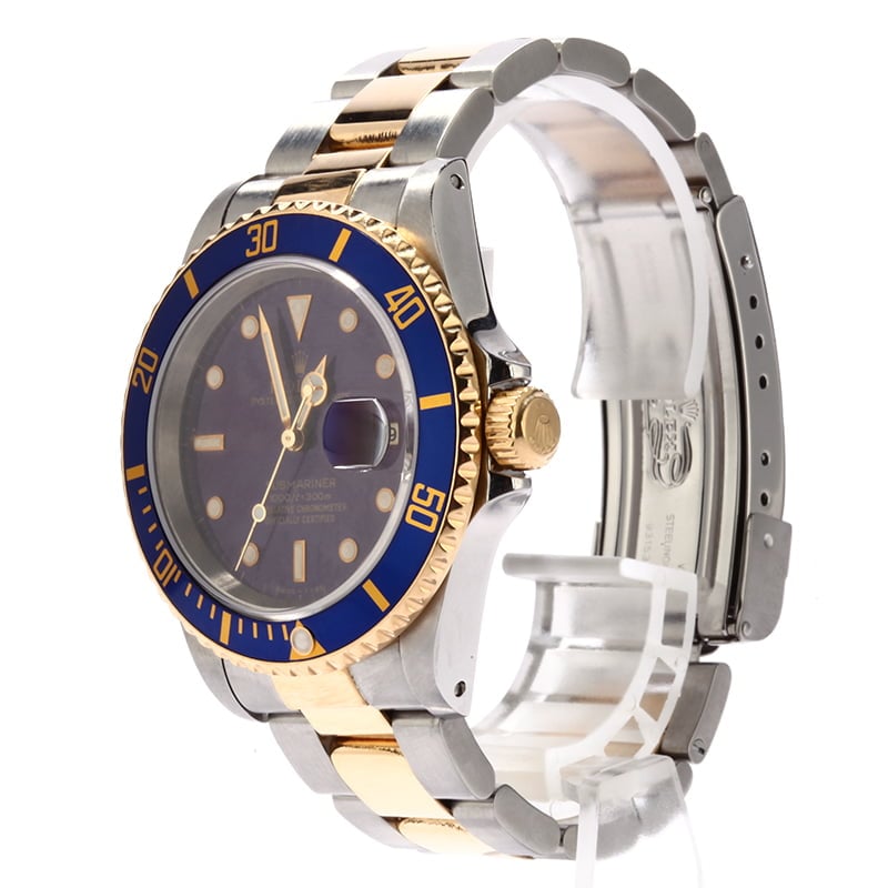 Pre-Owned Rolex Submariner 16613 Faded Blue Dial