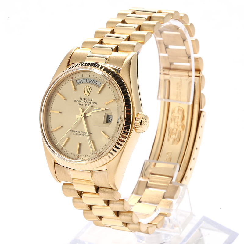 Used Rolex President 1803 Champagne 'Pie Pan' Dial