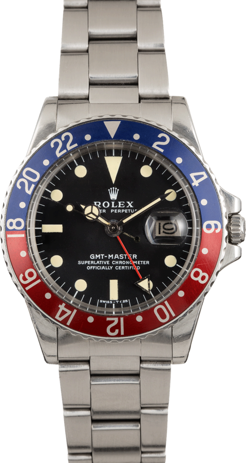 Vintage 1978 Rolex GMT-Master 1675 Pepsi
