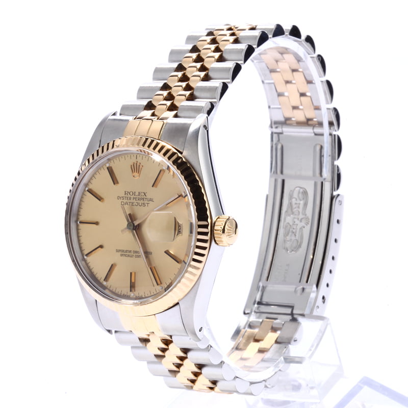 Used Champagne Dial Rolex Datejust 16013