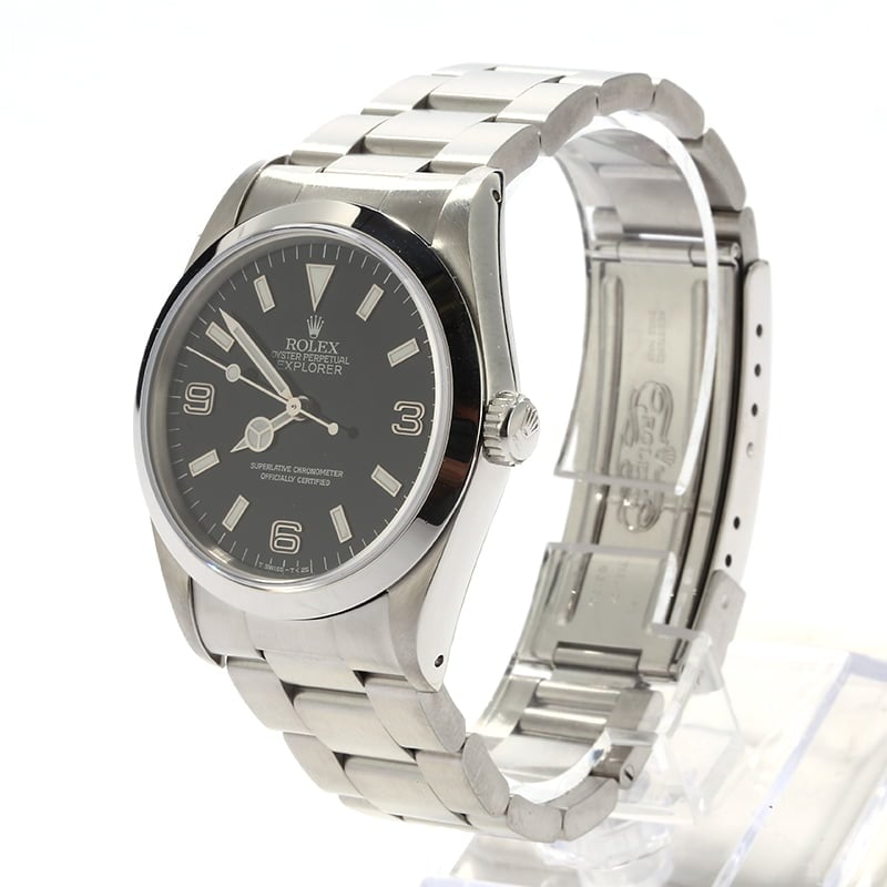 Used Rolex Explorer 14270 Rare Blackout Dial