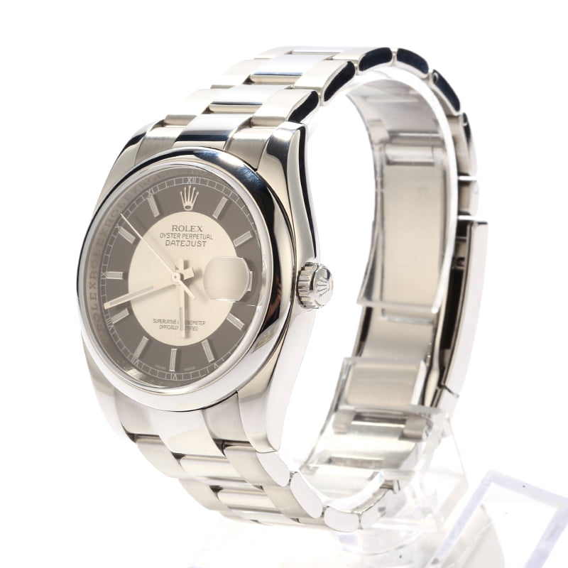 Pre Owned Rolex Datejust 116200 Tuxedo Dial