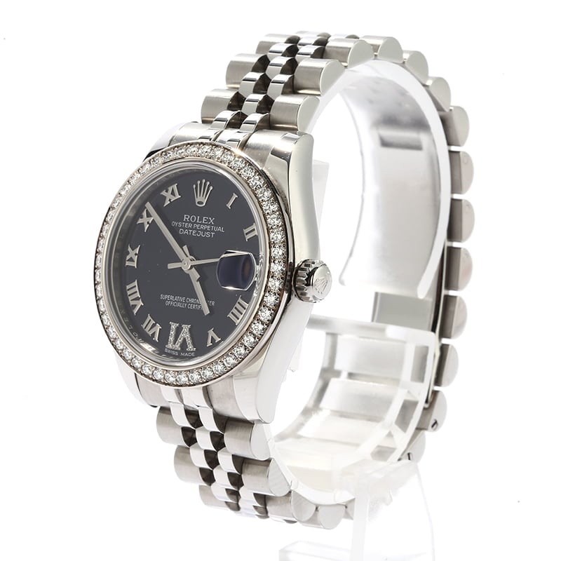 Rolex Datejust 178384 Purple Roman Dial