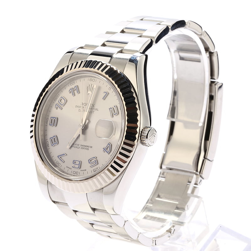 PreOwned Rolex Datejust 116334 Silver Arabic Dial