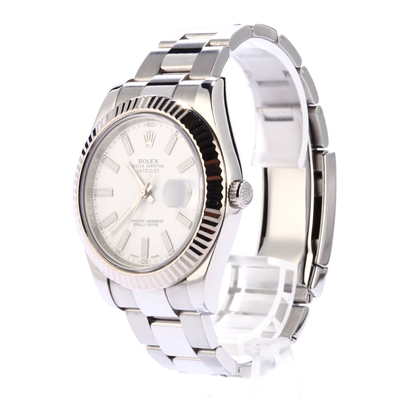 Rolex Datejust II Ref 116334 White Dial 41MM