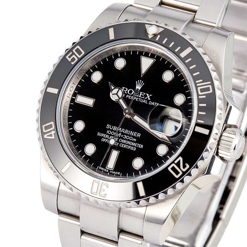 Used Submariner Rolex 116610 Black Cerachrom