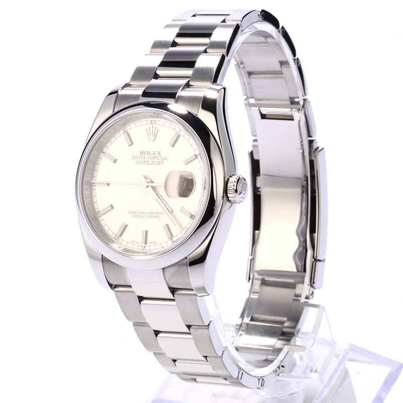 PreOwned Rolex Datejust 116200 Silver Dial