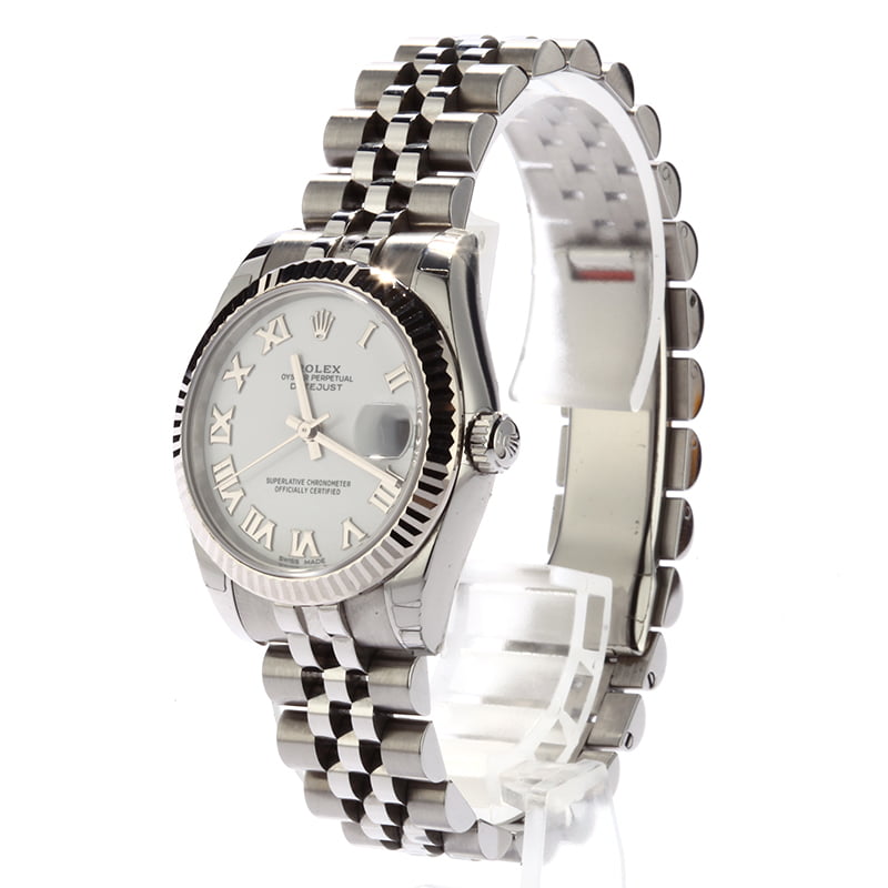 UnWorn Rolex Datejust 178274 White Roman Dial