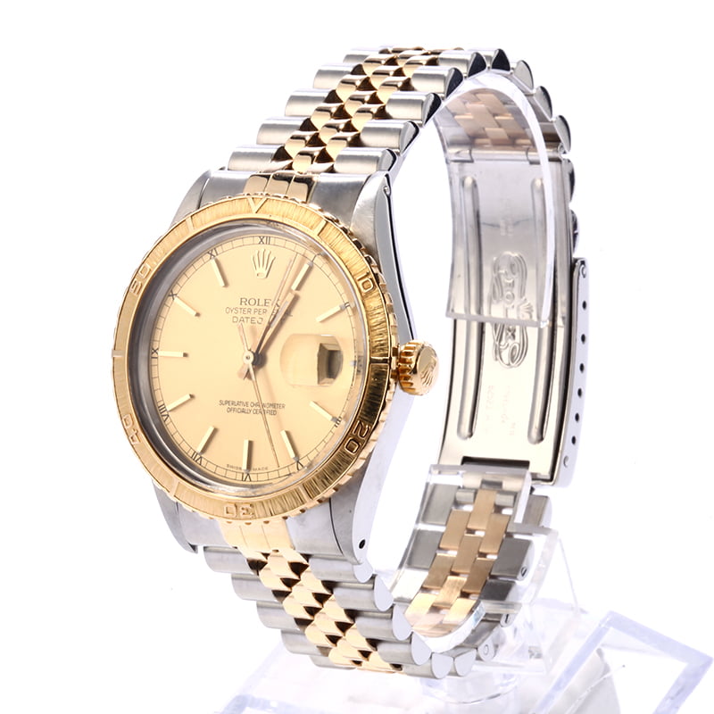 Pre Owned Rolex Thunderbird DateJust 16253 Stainless Steel and Gold