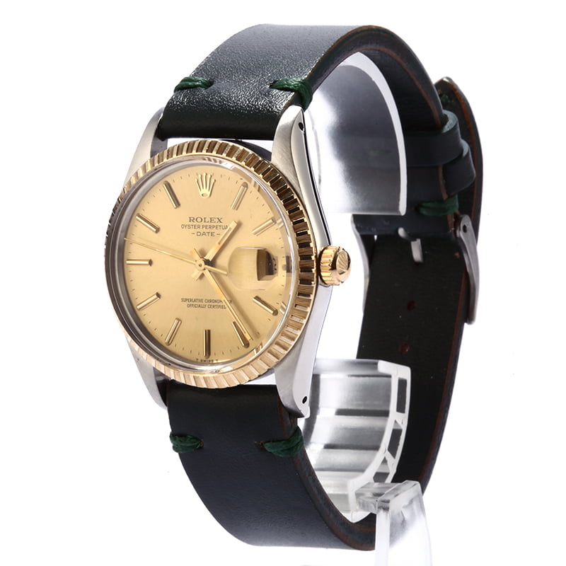 Pre Owned Rolex Date 15053 Leather Strap