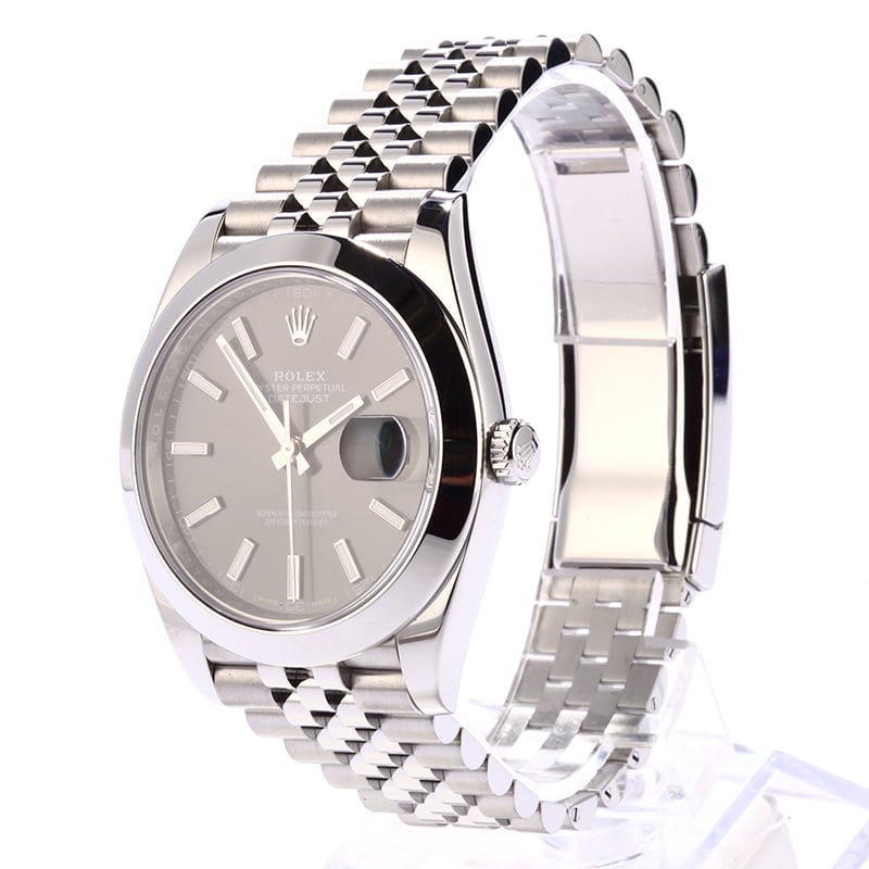 Used Rolex Datejust 126300 Rhodium Index Dial