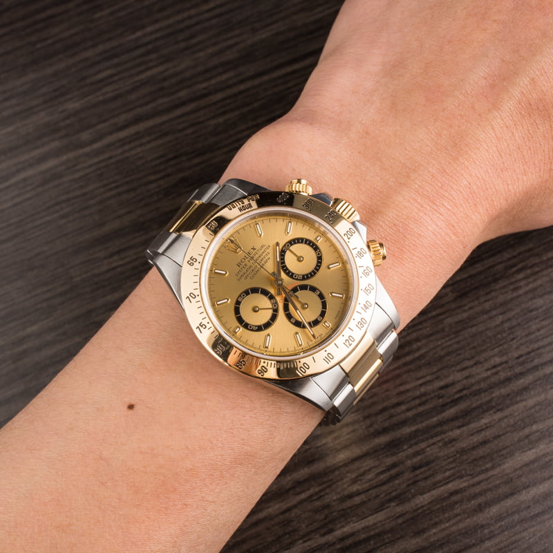 Used Rolex Daytona 16523 Steel & Gold