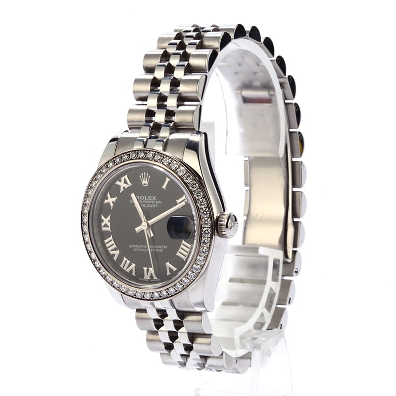Rolex Datejust 179384 Black Roman Dial