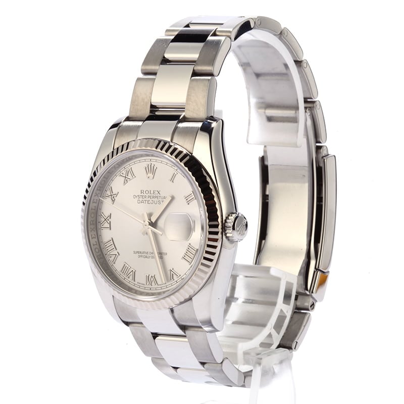 Used Rolex Datejust 116234 Rhodium Dial Steel Oyster