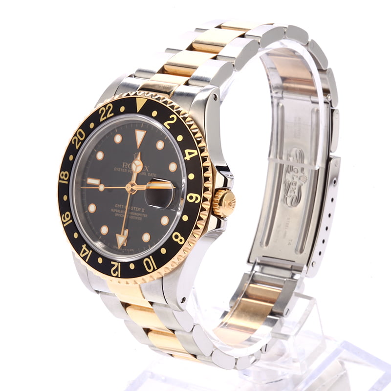 Pre Owned Black Dial Rolex GMT-Master II Ref 16713
