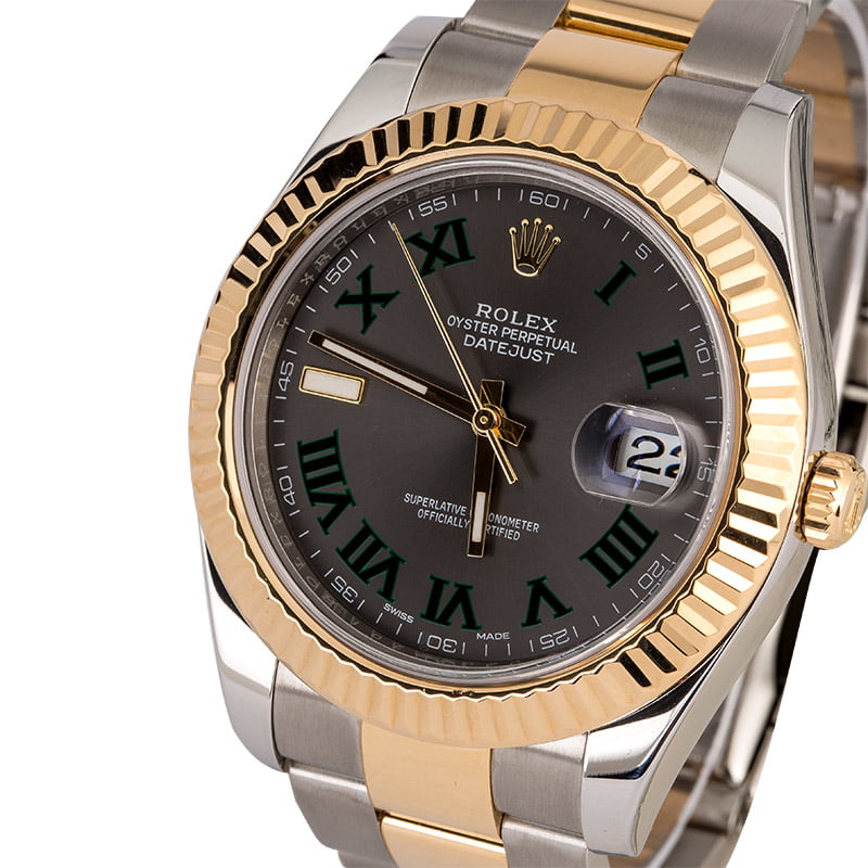 Rolex Datejust II Ref 116333 Two Tone with Fluted Bezel