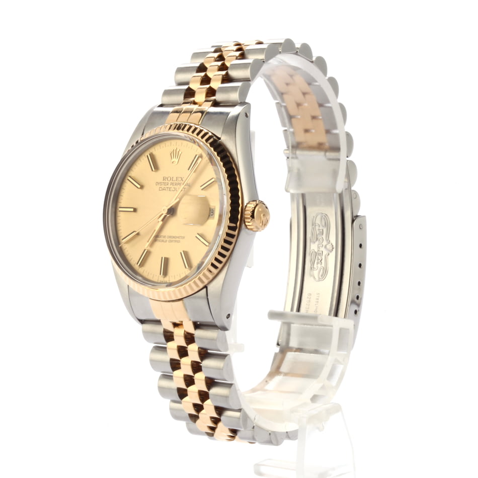 Used Rolex Two-Tone Datejust 16013 Champagne Dial