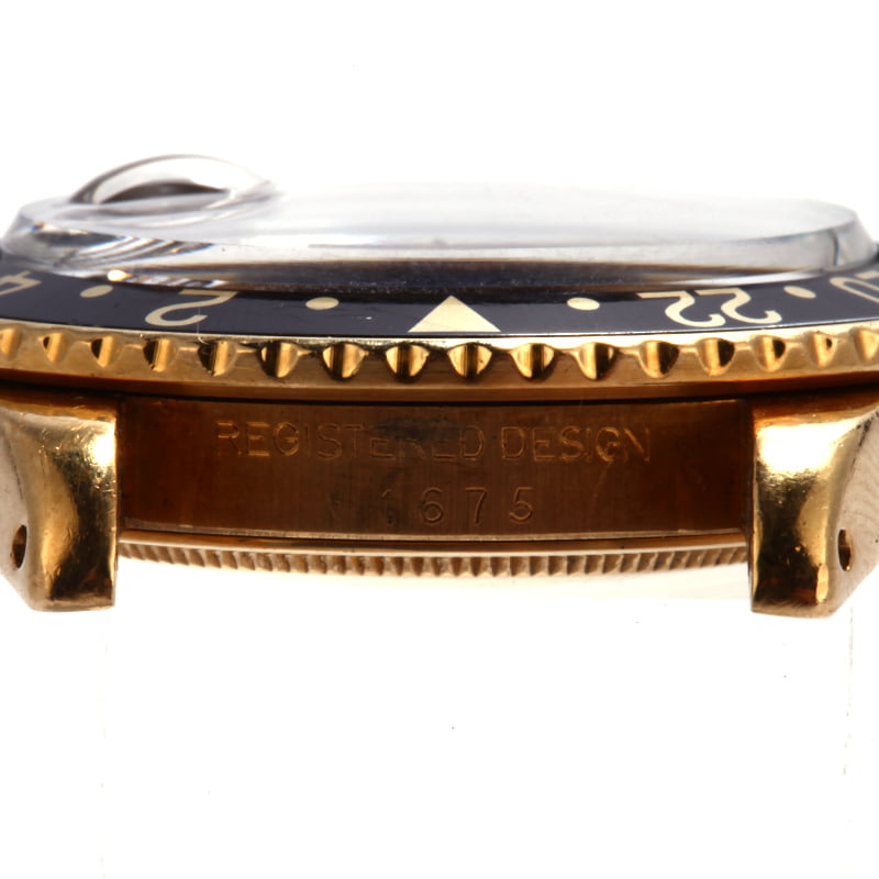 Vintage 1979 Rolex GMT-Master 1675 Nipple Black Dial