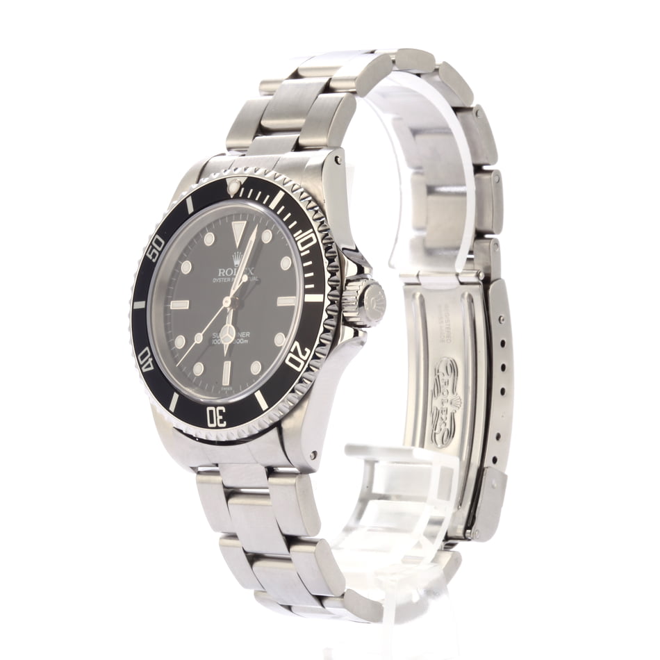 Used Rolex Steel Submariner 14060 Black Timing Bezel