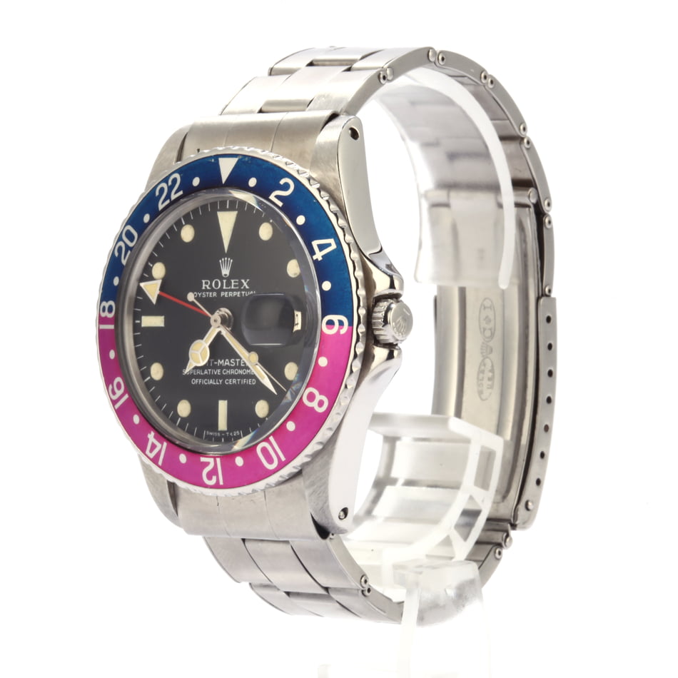 Vintage 1968 Rolex GMT-Master 1675 with Fuchsia Insert