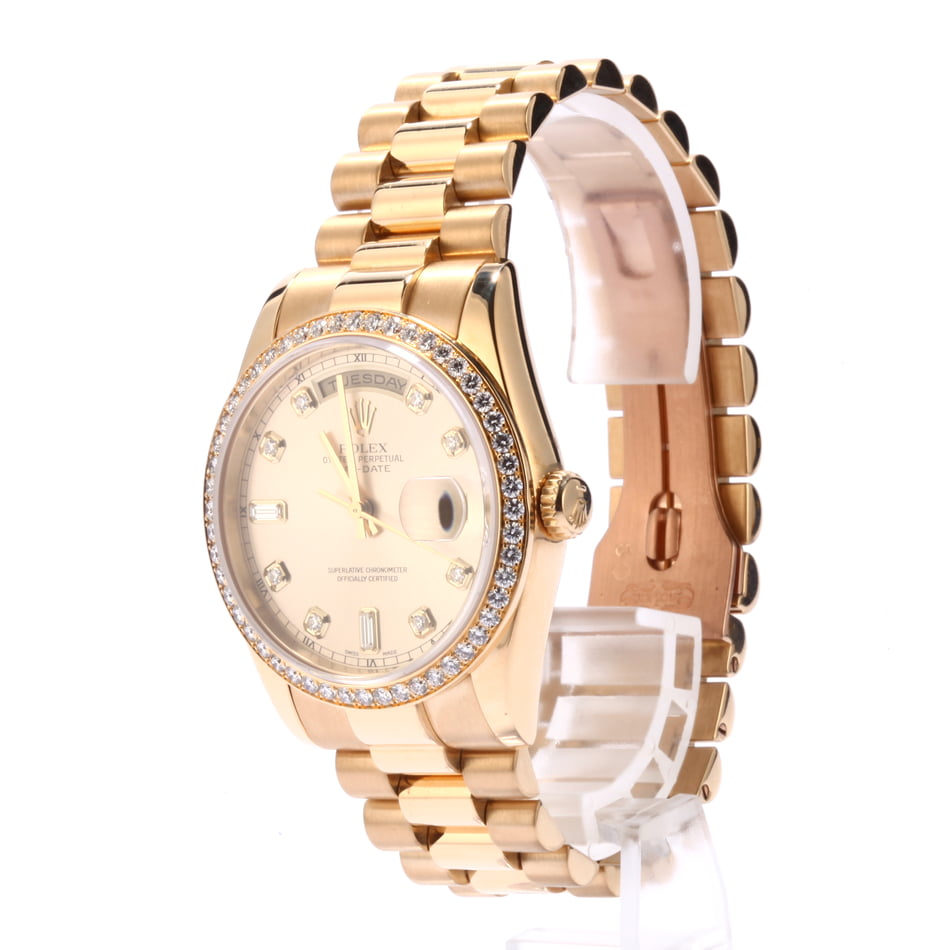 Pre Owned Rolex Men's President Gold Day-Date 118208