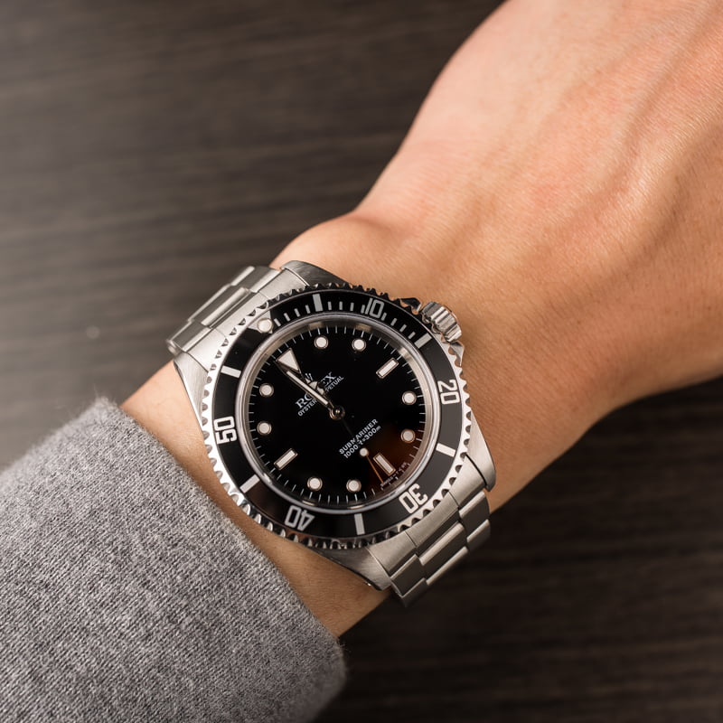 Pre Owned Rolex Submariner 14060 No Date Black Dial