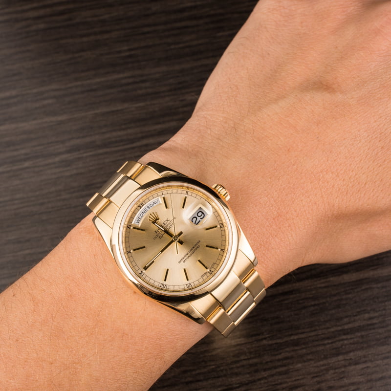Pre Owned Men's Rolex President Gold Day-Date 118208