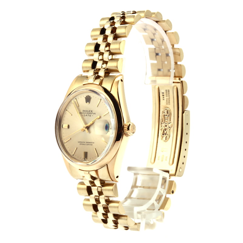 Used Rolex Yellow Gold Date 1501