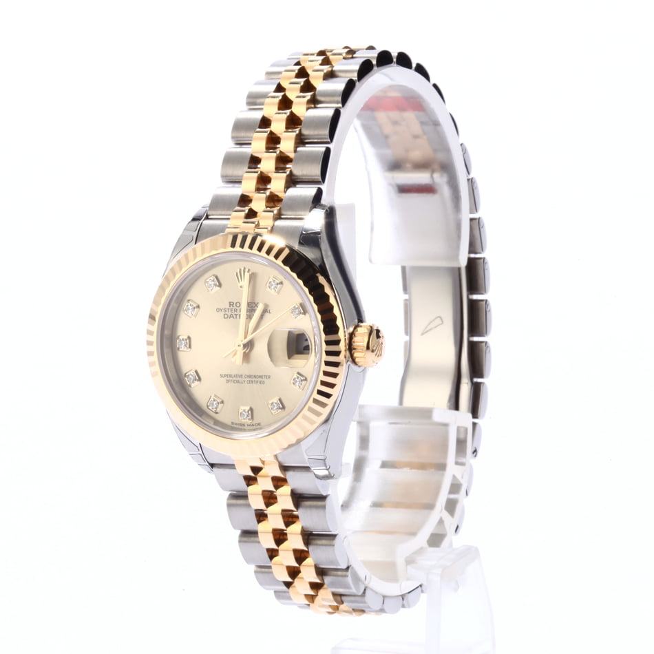 Unworn Rolex Datejust 279173 Diamond Dial